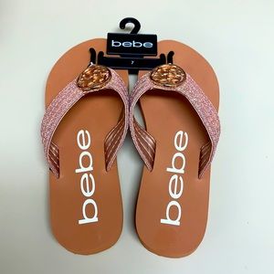 Bebe flip flops
